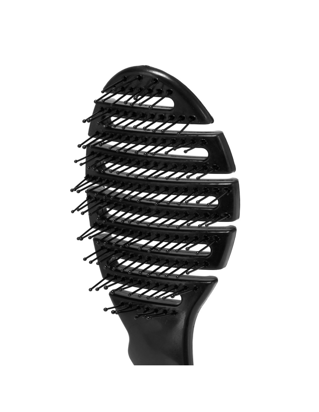 Szczotka do włosów giętka P-1032 Czarna 