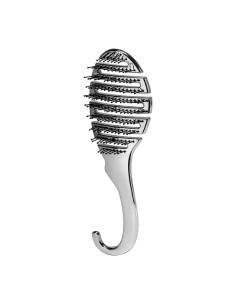 Brosse à cheveux flexible p-1032 argent
