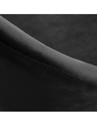 4Rico krzesło obrotowe QS-MF18G aksamit czarne 