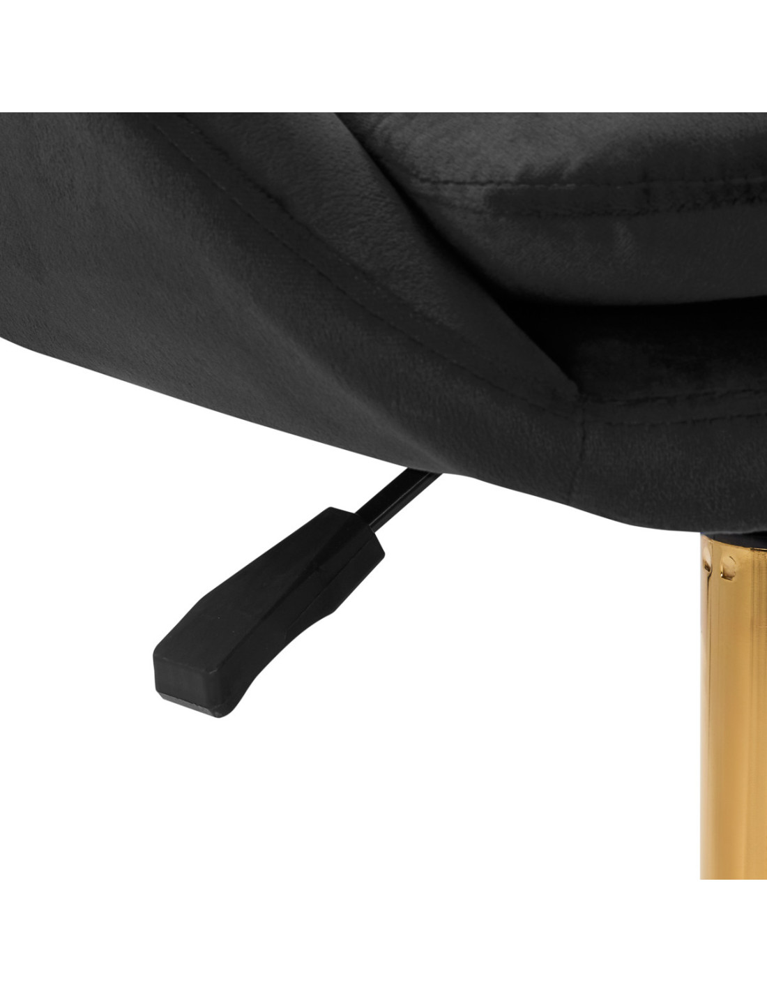 4Rico krzesło obrotowe QS-MF18G aksamit czarne 