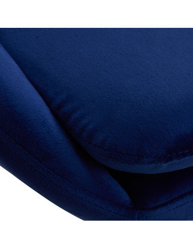 4Rico krzesło obrotowe QS-MF18G aksamit granatowe 