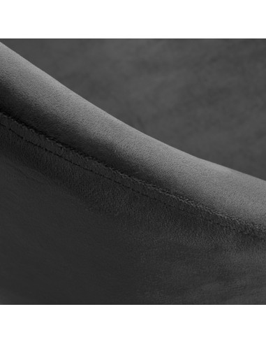 4Rico krzesło obrotowe QS-MF18G aksamit szare 