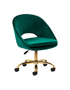 Mistra green velvet swivel chair