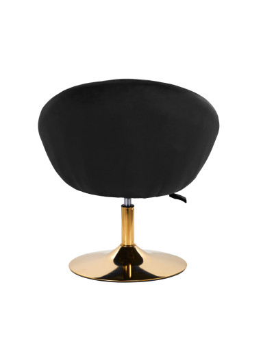 4Rico draaifauteuil QS-BL12G, zwart fluweel 