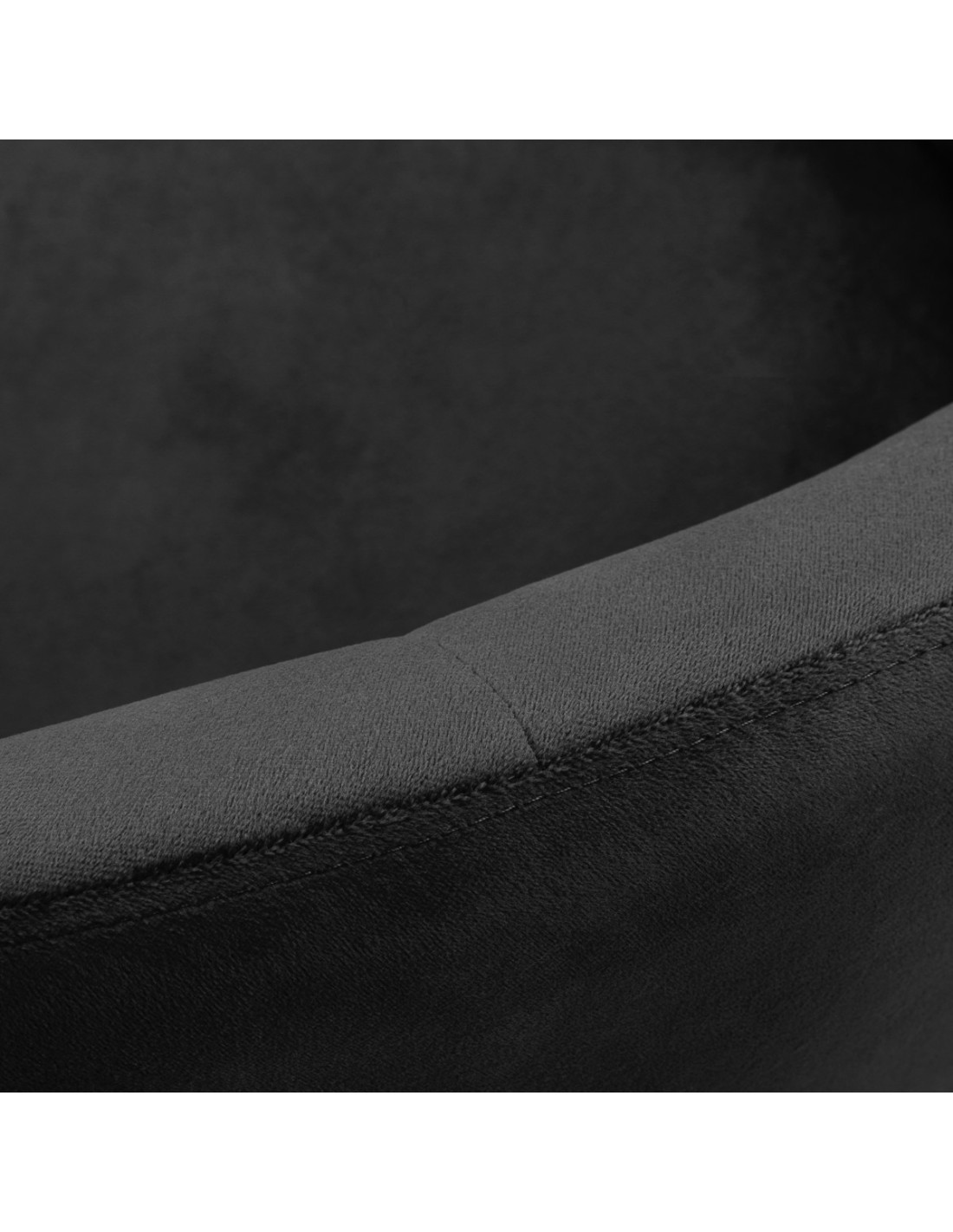 4Rico QS-BL12G swivel armchair, black velvet