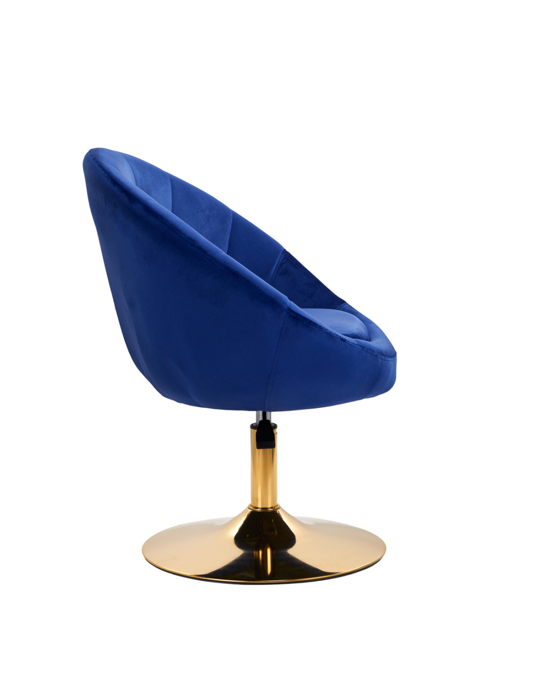 4Rico fotel obrotowy QS-BL12G aksamit granatowy 