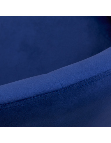 4Rico fotel obrotowy QS-BL12G aksamit granatowy 