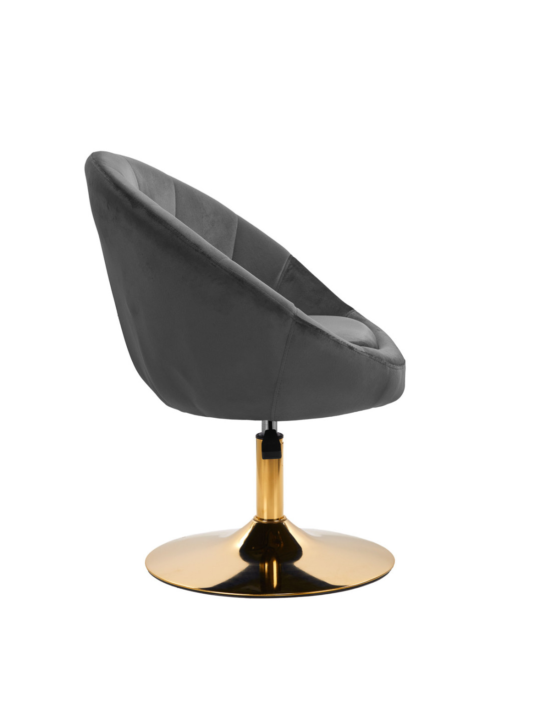 4Rico fotel obrotowy QS-BL12G aksamit szary 