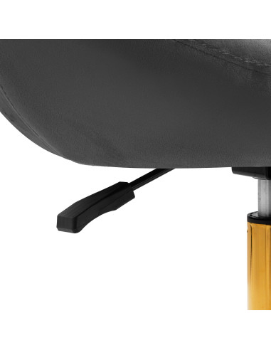 4Rico fotel obrotowy QS-BL12G aksamit szary 