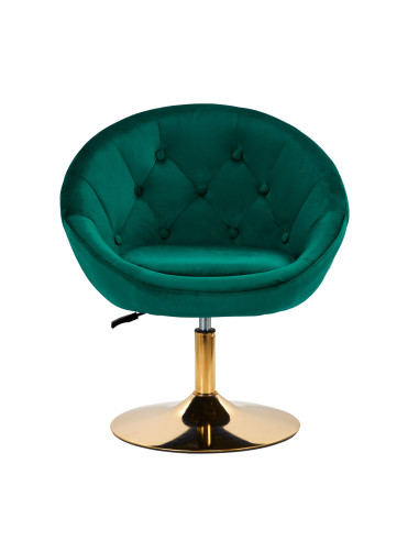 4Rico fotel obrotowy QS-BL12G aksamit zielony