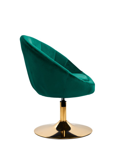 4Rico fotel obrotowy QS-BL12G aksamit zielony 