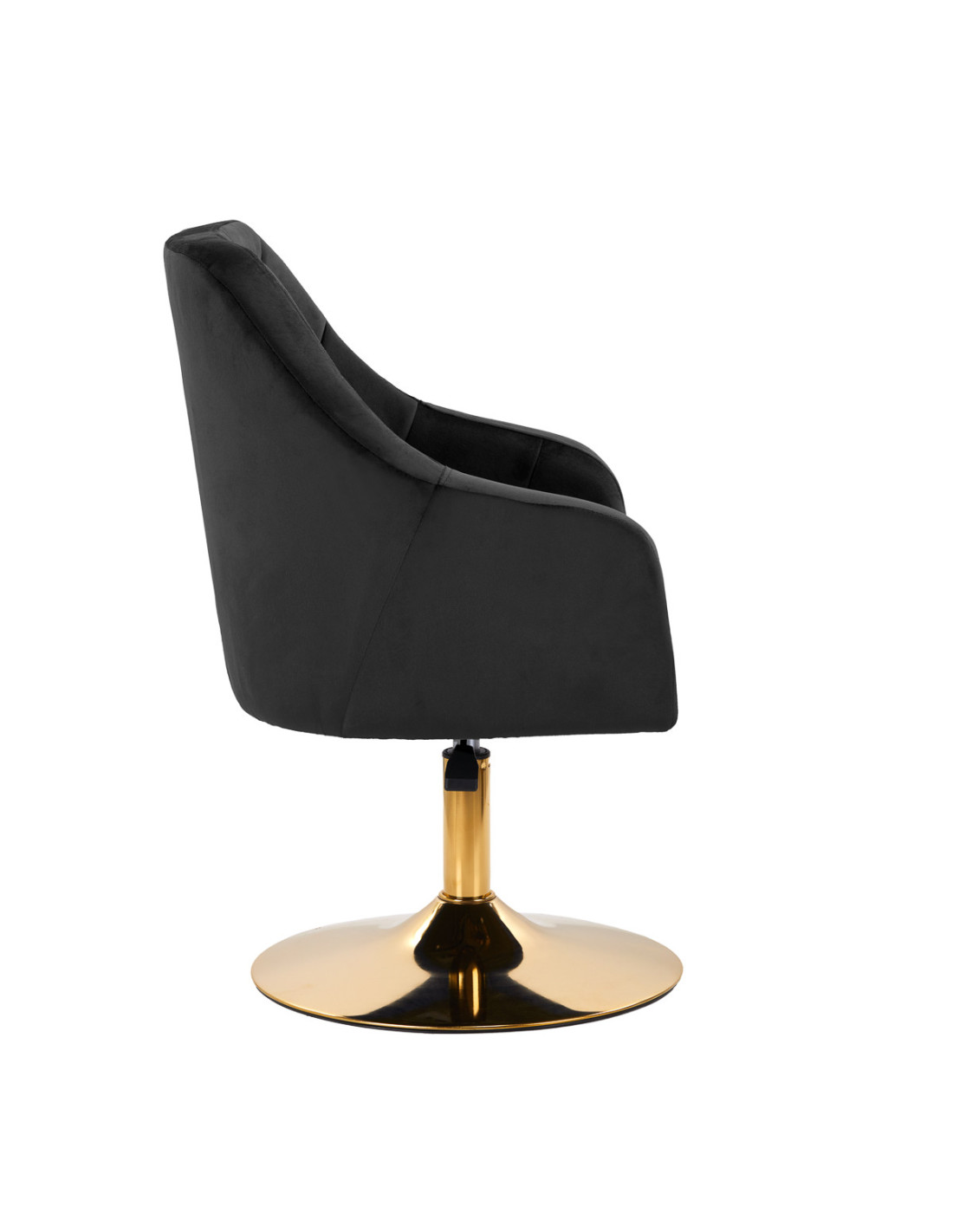 4Rico fotel obrotowy QS-BL14G aksamit czarny 