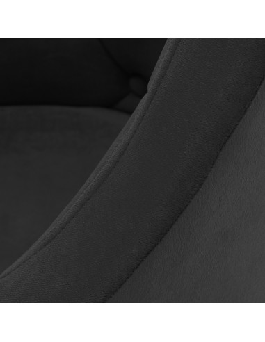 4Rico fotel obrotowy QS-BL14G aksamit czarny 