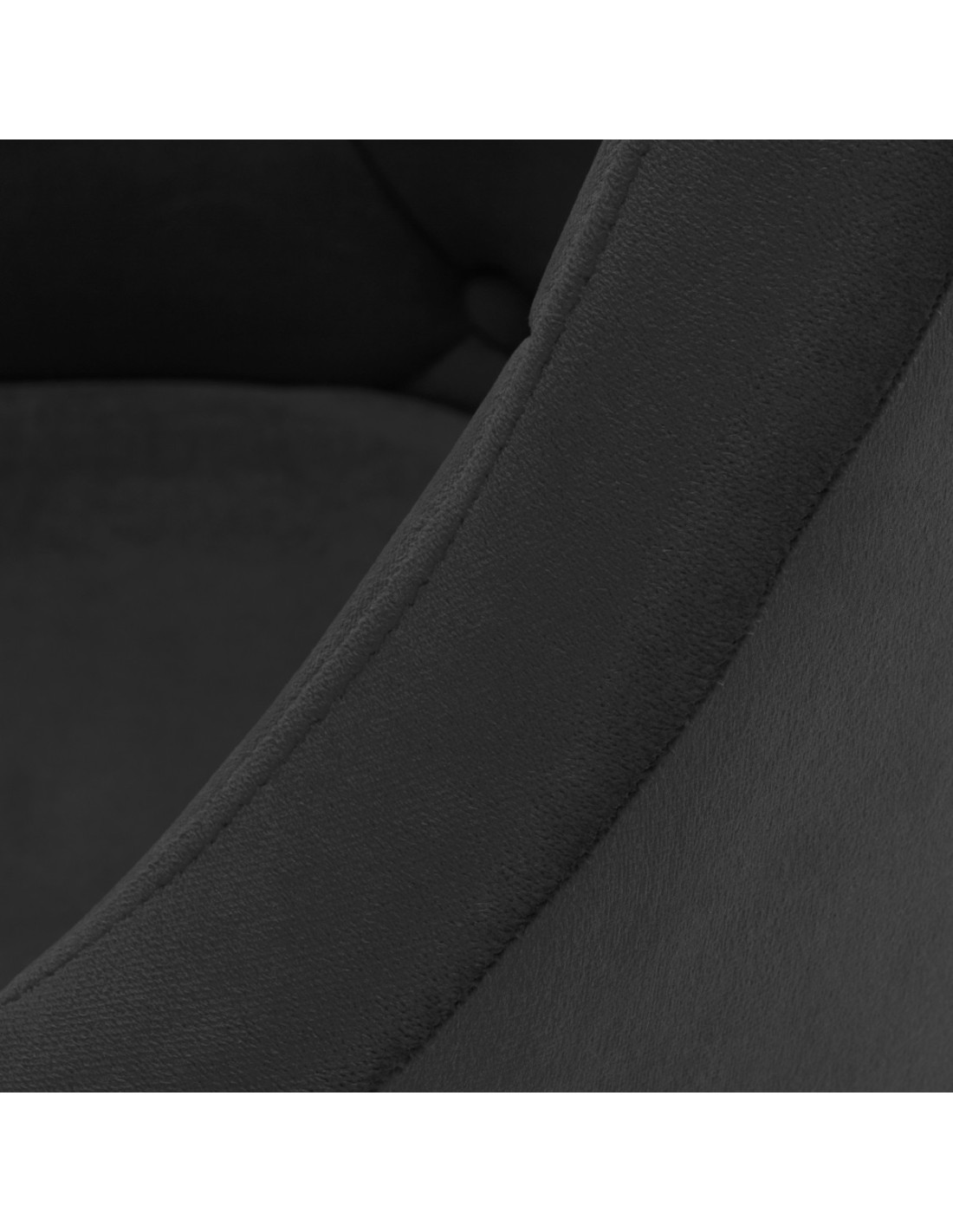 4Rico fotel obrotowy QS-BL14G aksamit czarny 