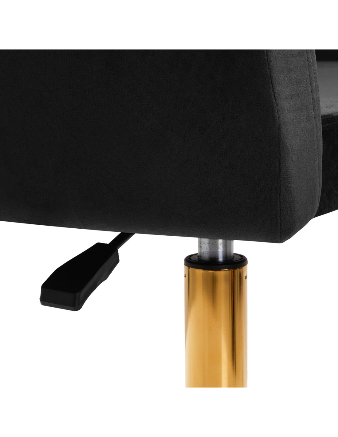 4Rico fotel obrotowy QS-BL14G aksamit czarny 