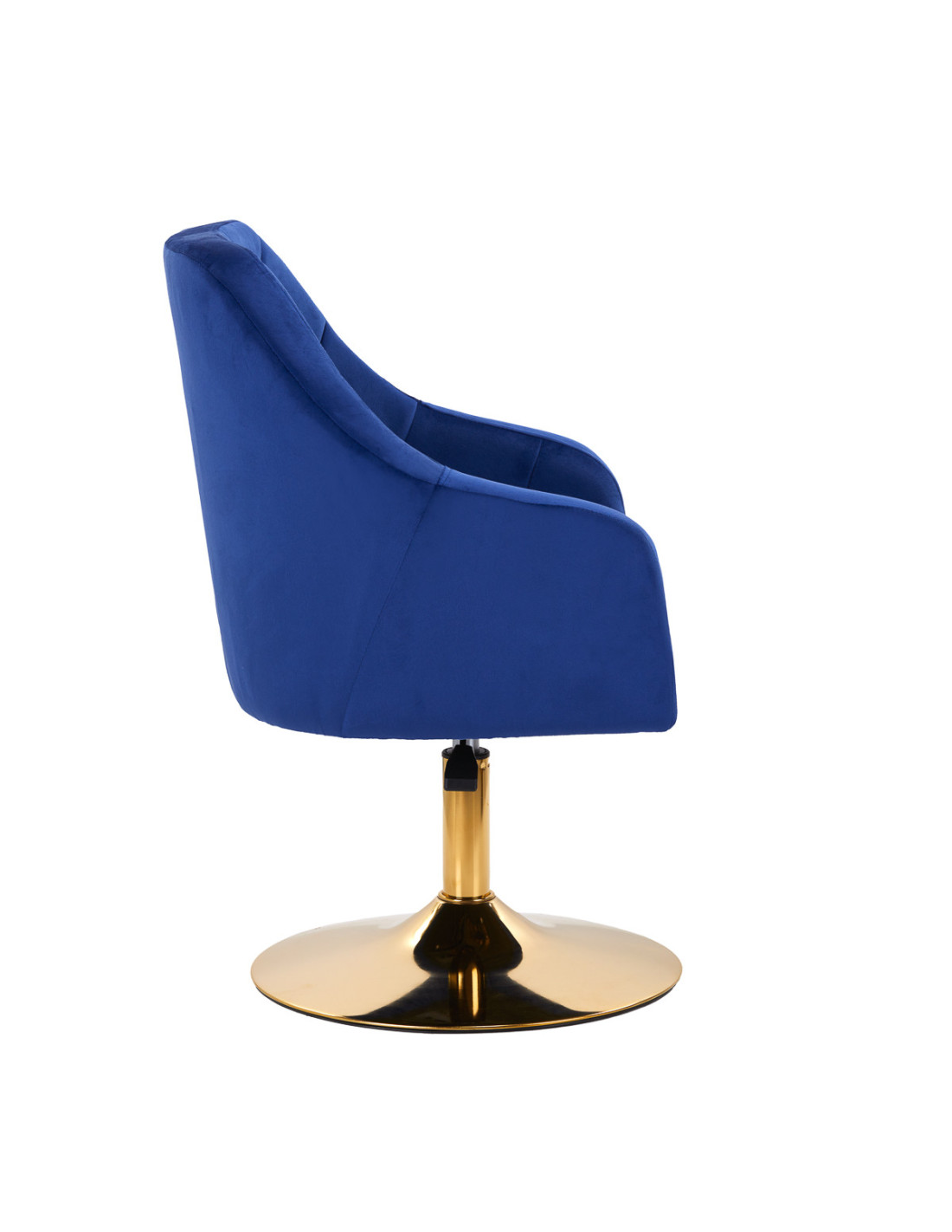 4Rico fotel obrotowy QS-BL14G aksamit granatowy 