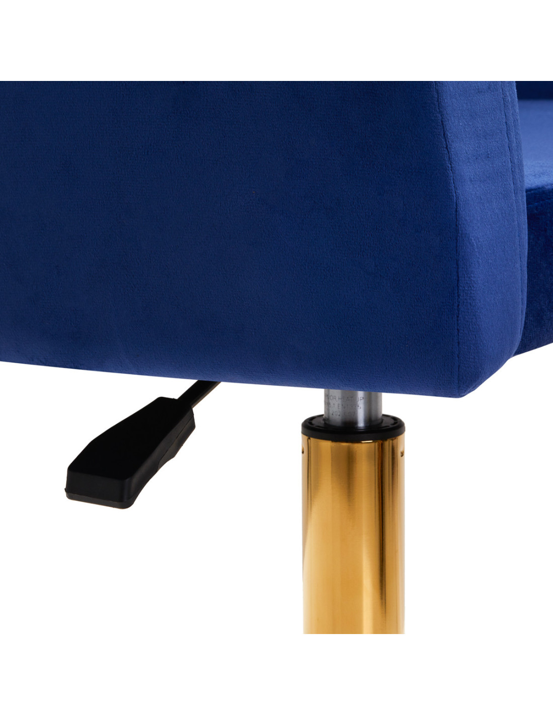 4Rico fotel obrotowy QS-BL14G aksamit granatowy 