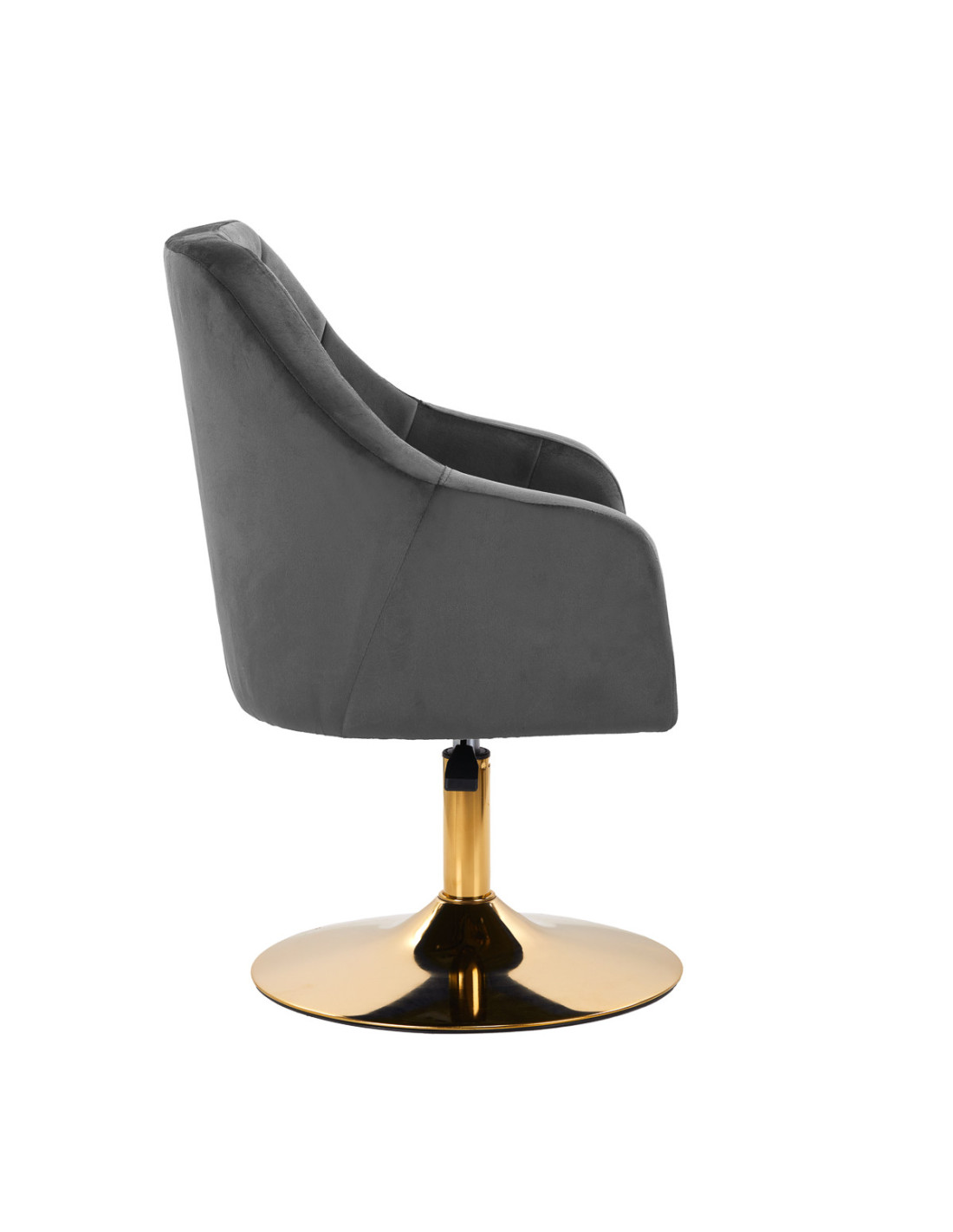 4Rico fotel obrotowy QS-BL14G aksamit szary 