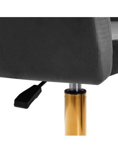 4Rico fotel obrotowy QS-BL14G aksamit szary 