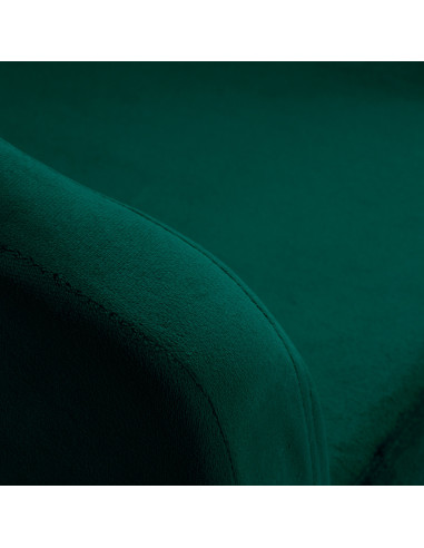 4Rico fotel obrotowy QS-BL14G aksamit zielony 