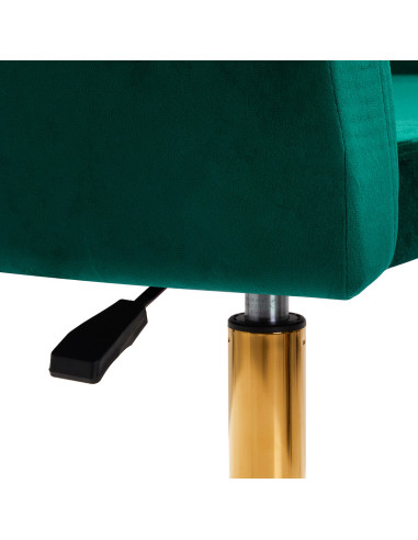 4Rico fotel obrotowy QS-BL14G aksamit zielony 