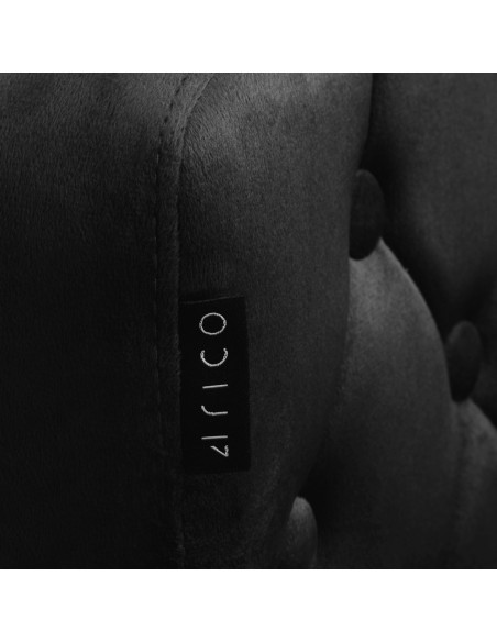 4Rico Krzesło obrotowe QS-OF213G aksamit czarne 