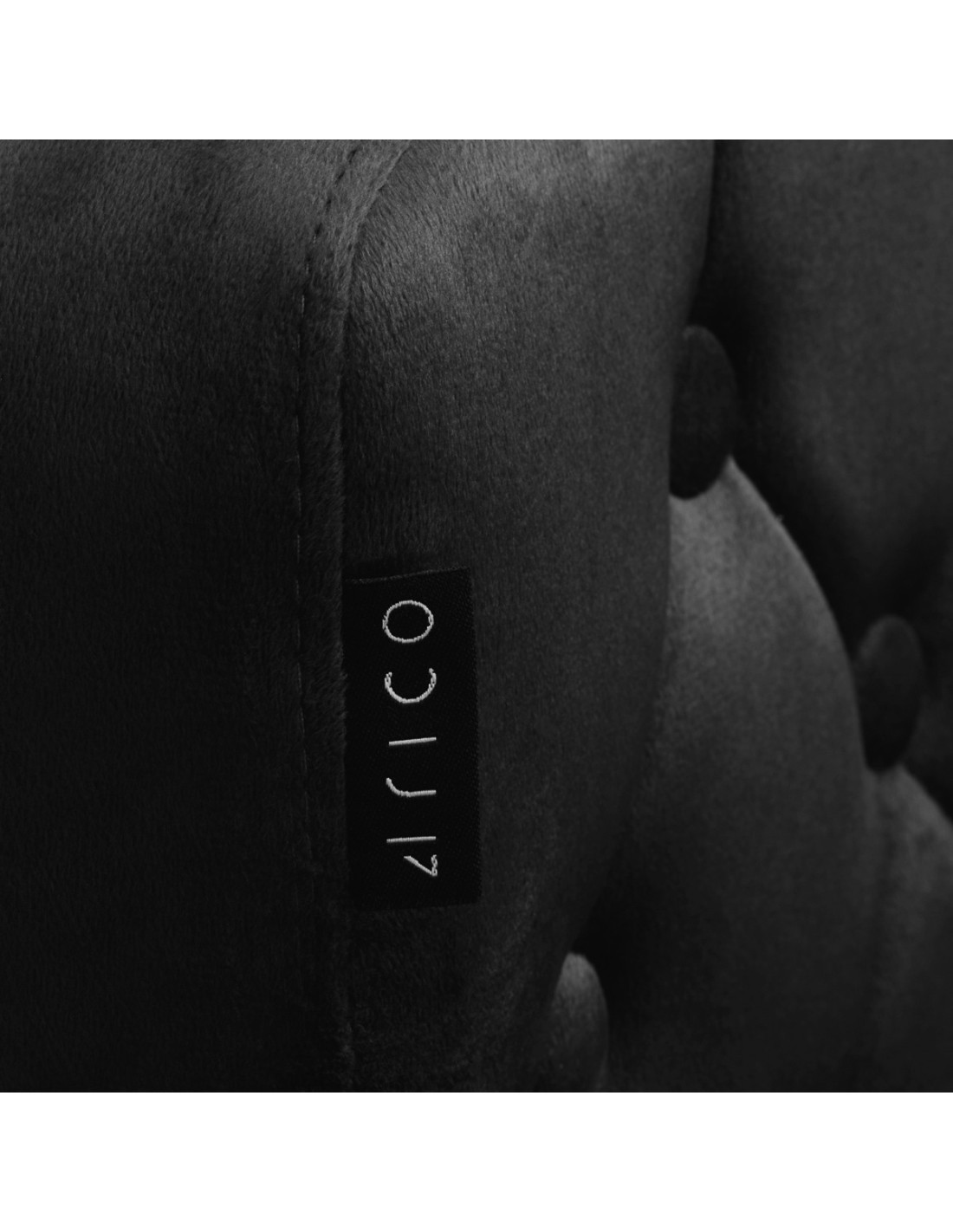 4Rico Krzesło obrotowe QS-OF213G aksamit czarne 