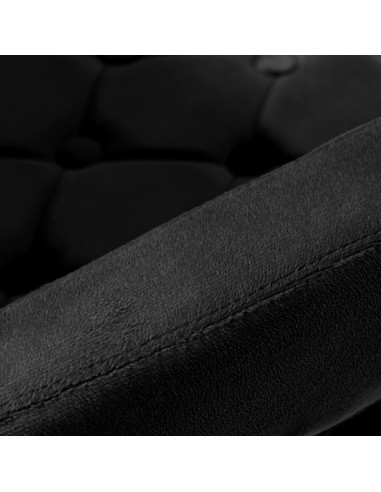 4Rico Krzesło obrotowe QS-OF213G aksamit czarne 