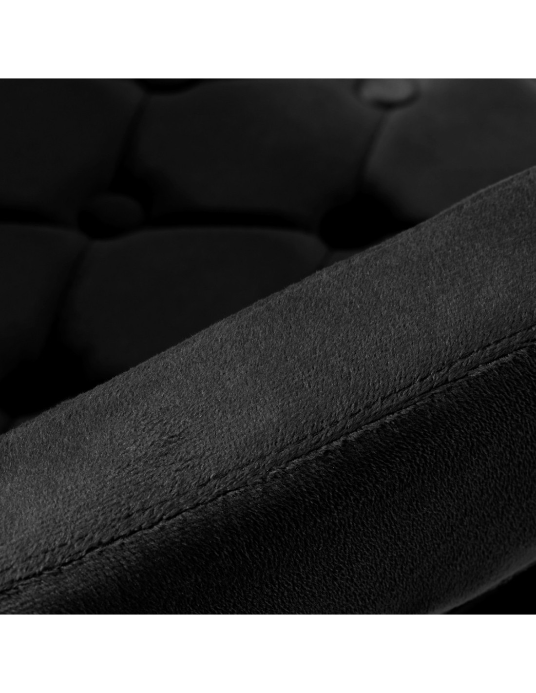 4Rico Krzesło obrotowe QS-OF213G aksamit czarne 