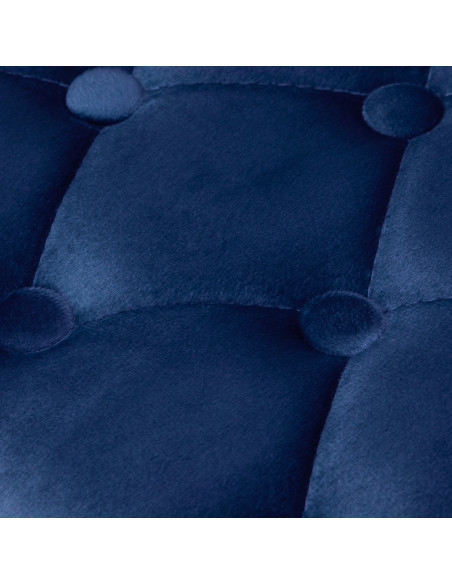 4Rico Krzesło obrotowe QS-OF213G aksamit granatowe 