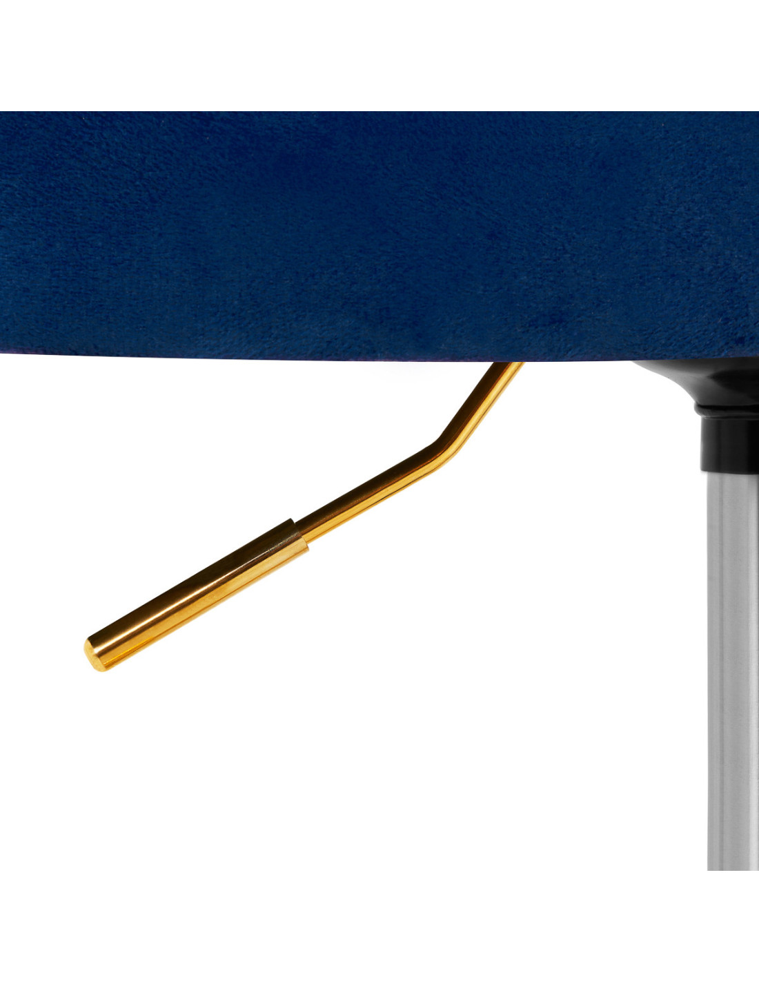 4Rico Krzesło obrotowe QS-OF213G aksamit granatowe 