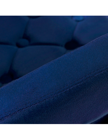 4Rico Krzesło obrotowe QS-OF213G aksamit granatowe 