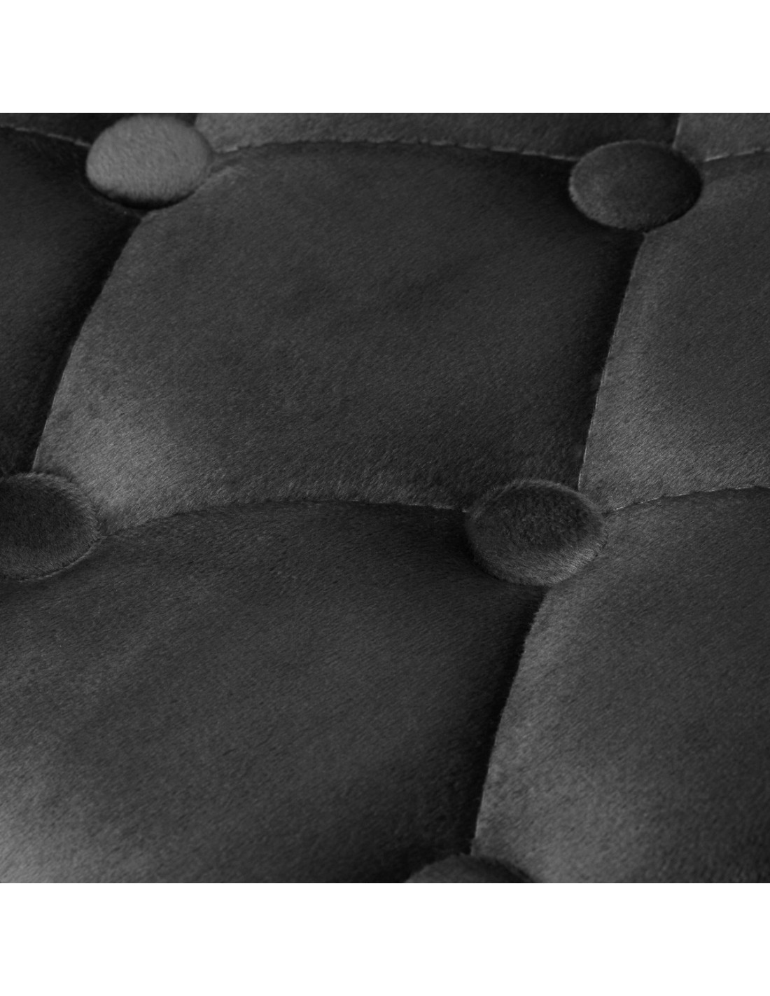 Cadeira Royal Luxury Velvet com vista cinza em tecido cinza acolchoado