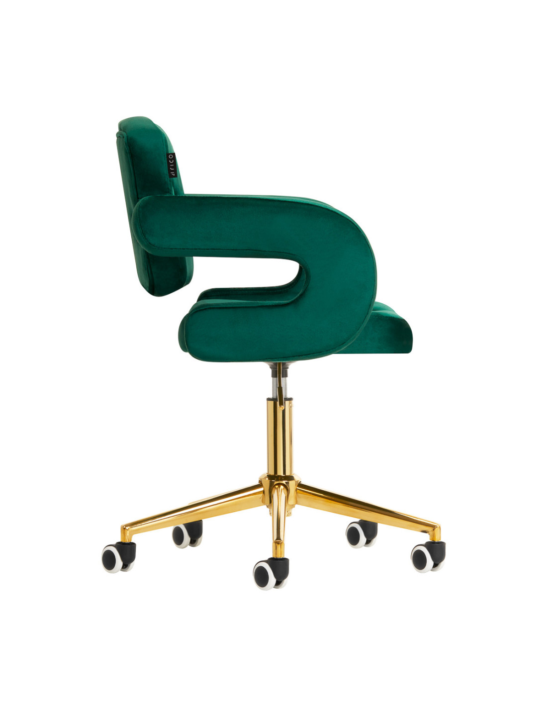 Royale Velvet Luxury Chair Green Side View