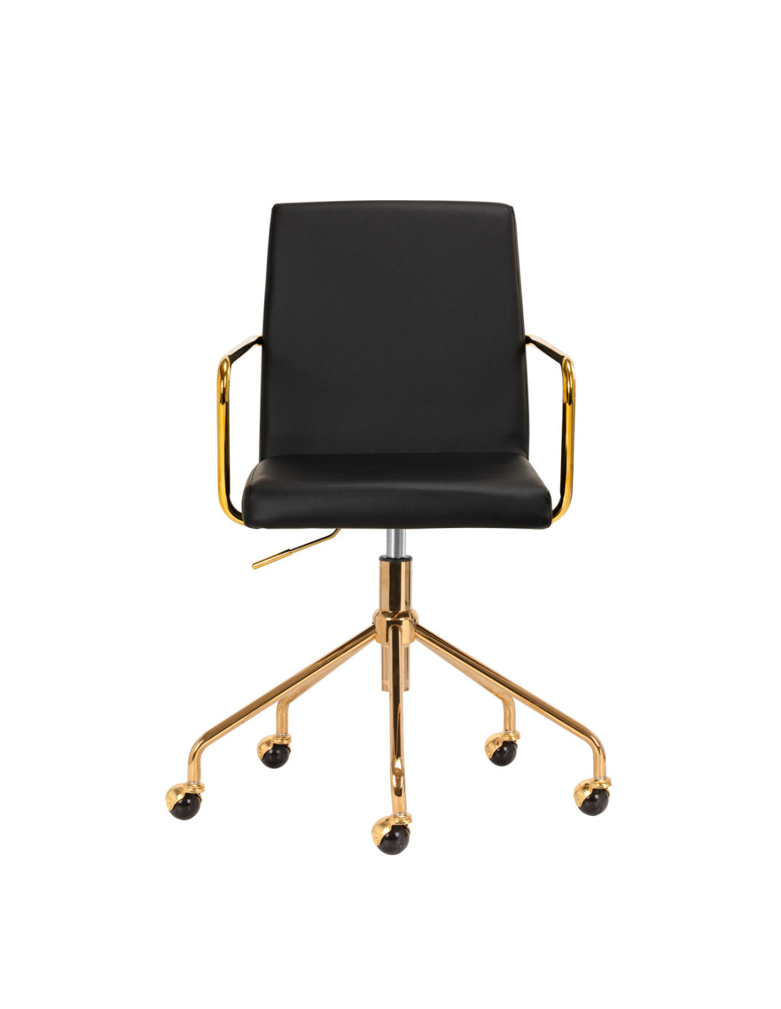 Krzesło Kosmetyczne QS-OF211G złoto czarne 