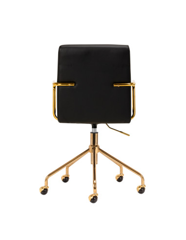 Krzesło Kosmetyczne QS-OF211G złoto czarne 