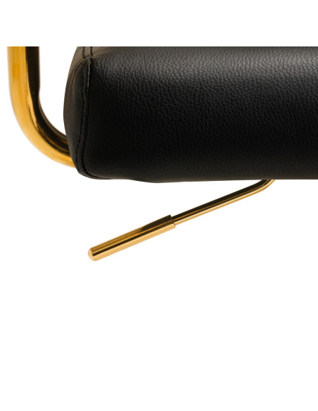 Krzesło Kosmetyczne QS-OF211G złoto czarne 