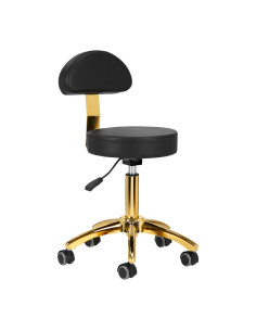 Tabouret cosmétique am-304g, or noir