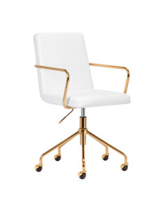 Cosmetic chair qs-of211g, white gold
