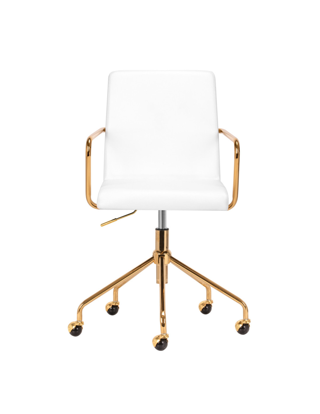 Krzesło Kosmetyczne QS-OF211G złoto białe 