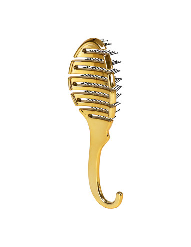 Szczotka do włosów giętka P-1032 Złota