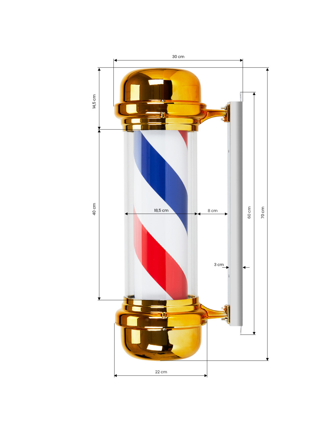 Polaris barber shop sign