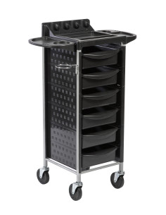 Hairdressing, coloring and storage trolley v7