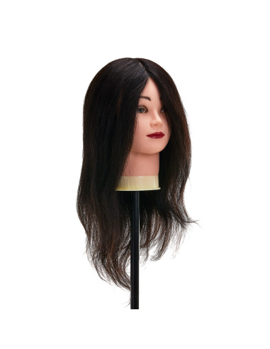 Główka treningowa frizjerska Gabbiano WZ1 naturalne włosy, colore 1H, długość 16 