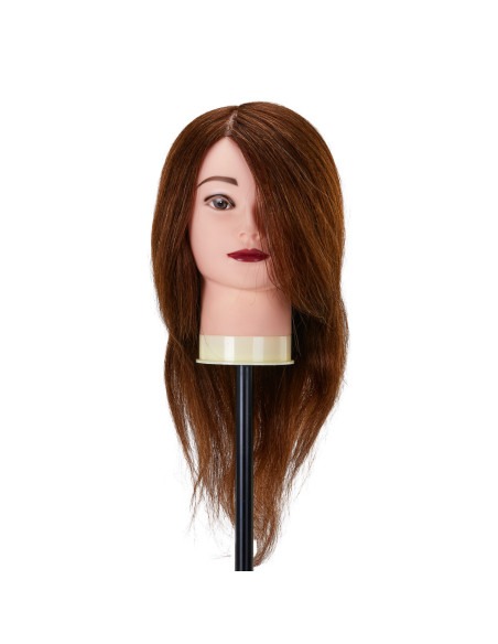 Główka treningowa fryzjerska Gabbiano WZ1 naturalne włosy, kolor 4H, długość 16 