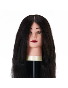 Hairdressing training head f wz1 natural hair color 1h length 20