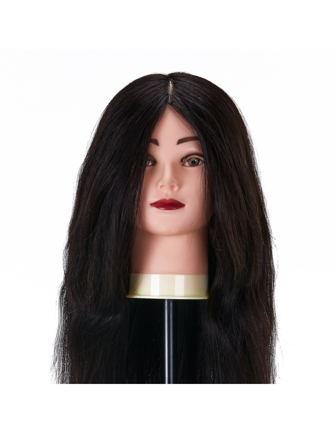 Główka treningowa fryzjerska Gabbiano WZ1 naturalne włosy, kolor 1H, długość 20 