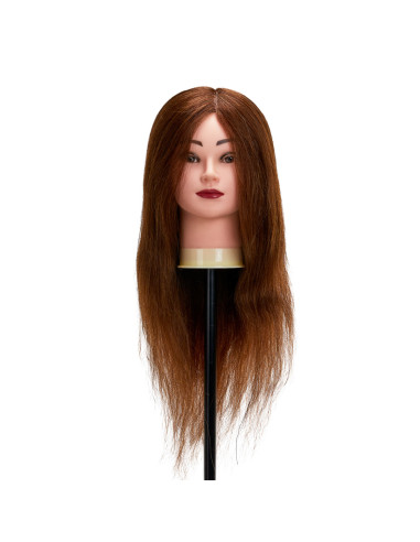 Główka treningowa fryzjerska Gabbiano WZ1 naturalne włosy, kolor 4H, długość 20 