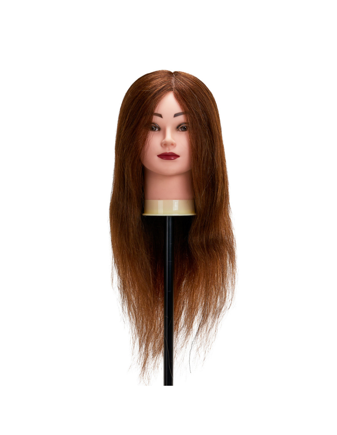 Główka treningowa fryzjerska Gabbiano WZ1 naturalne włosy, color 4H, długość 20 