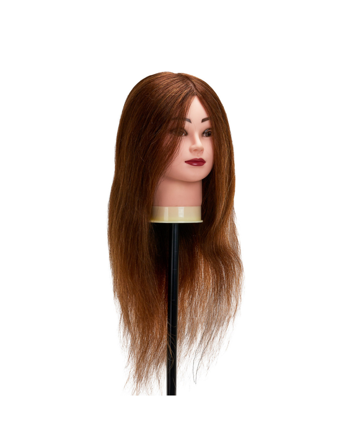 Główka treningowa fryzjerska Gabbiano WZ1 naturalne włosy, kolor 4H, długość 20 